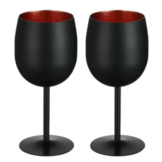 Black Wine Glass