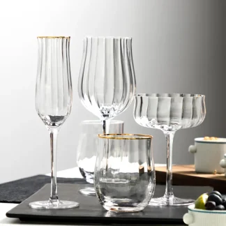 Elegant Champagne Wine Glasses