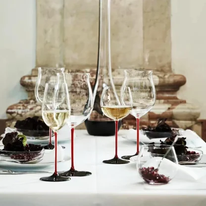 Red Stem Wine Glasses - Image 3