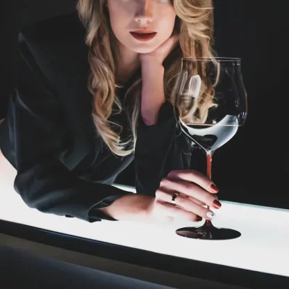 Red Stem Wine Glasses - Image 5