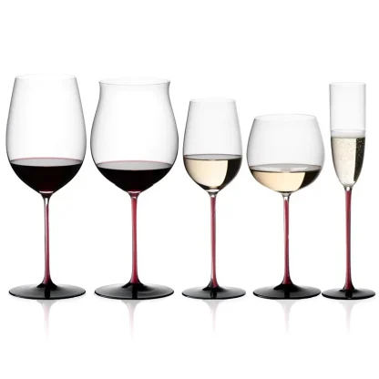 Red Stem Wine Glasses - Image 6