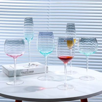 Champagne Gradient Color Wine Glasses