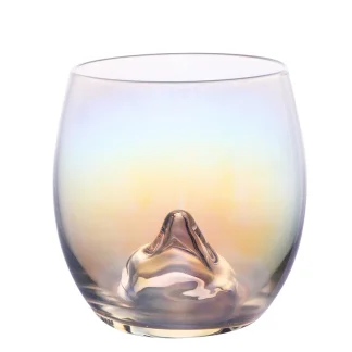 3D Mountain Stemless Wine Glass