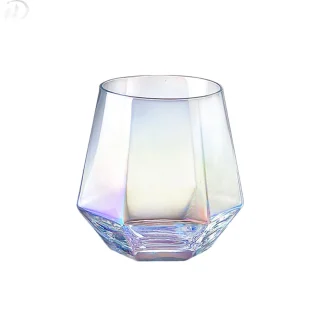 Stemless Iridescent Wine Glasses