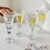 Creative Embossed Trumpet Wine Glass - Image 4
